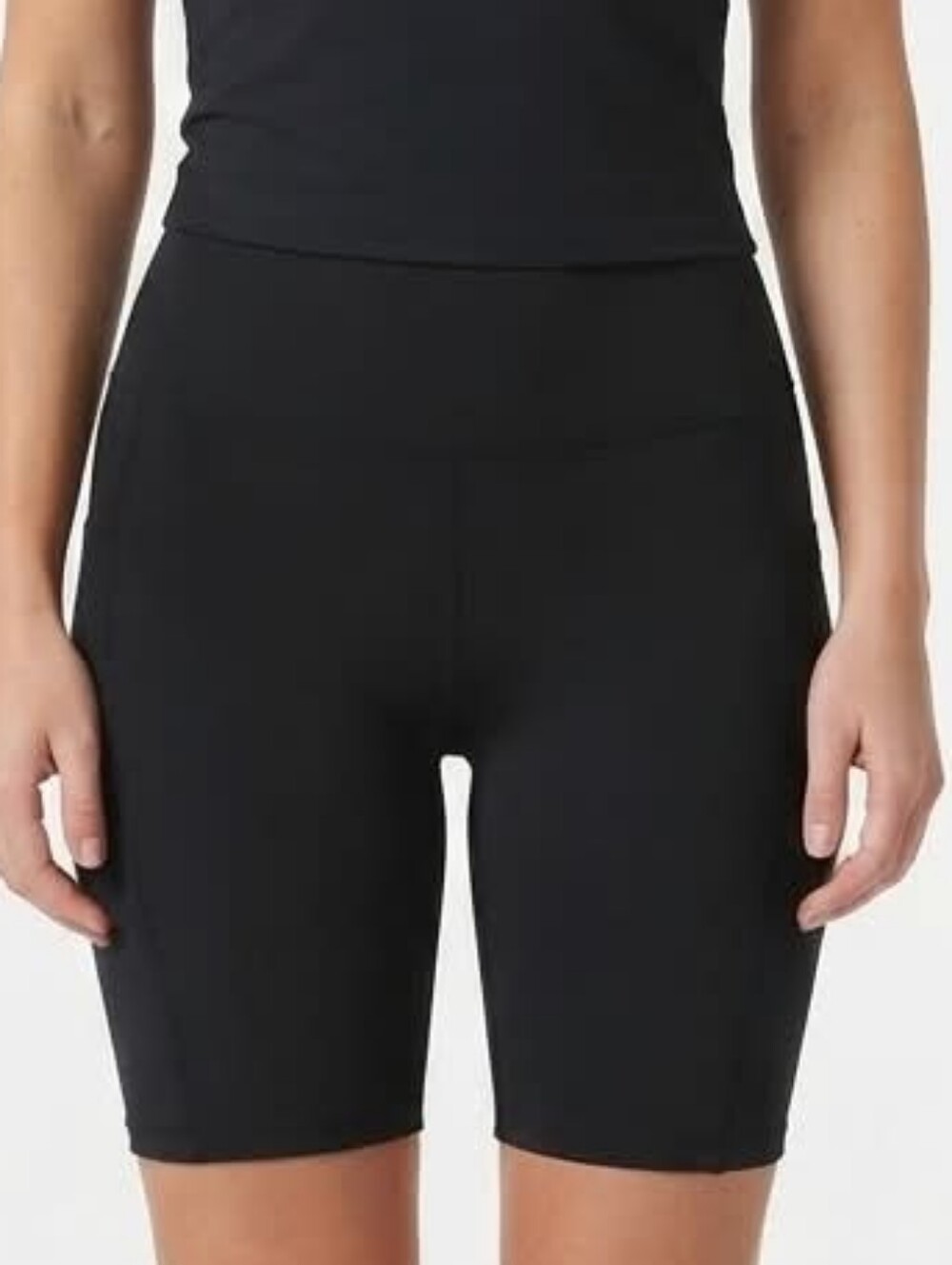 Maze Collection Black Stretch Knit Bike Shorts Size Small